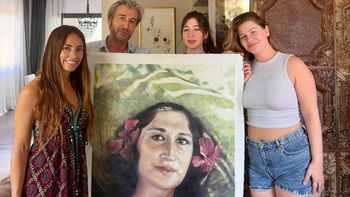 Florencia Aise retrató a la mamá de los hijos de Julio Le Parc y la obra emocionó hasta las lágrimas a la familia