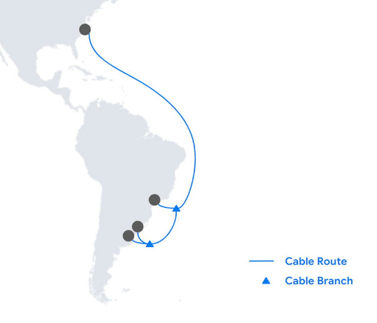 Google anunció un cable submarino entre Argentina y Estados Unidos
