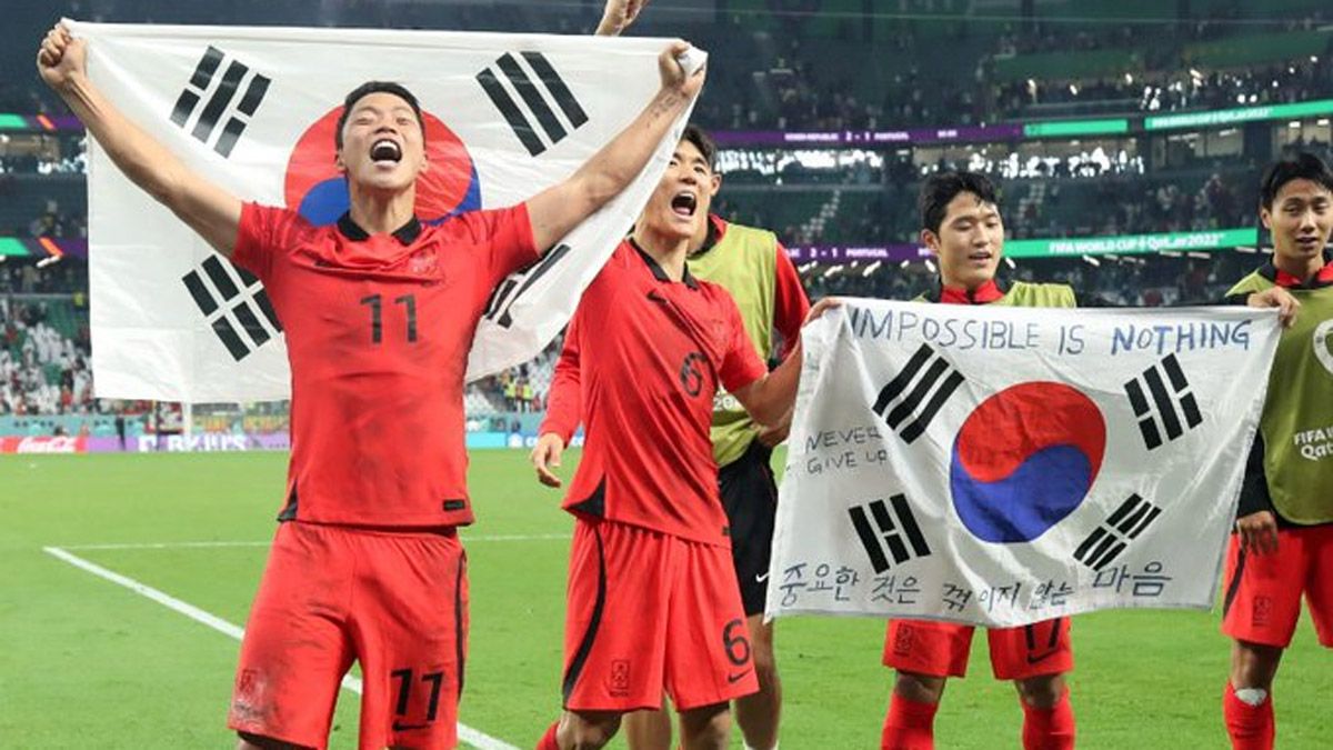 Corea del Sur dio el gran golpe al ganarle a Portugal y clasificar a octavos de final del Mundial Qatar 2022.