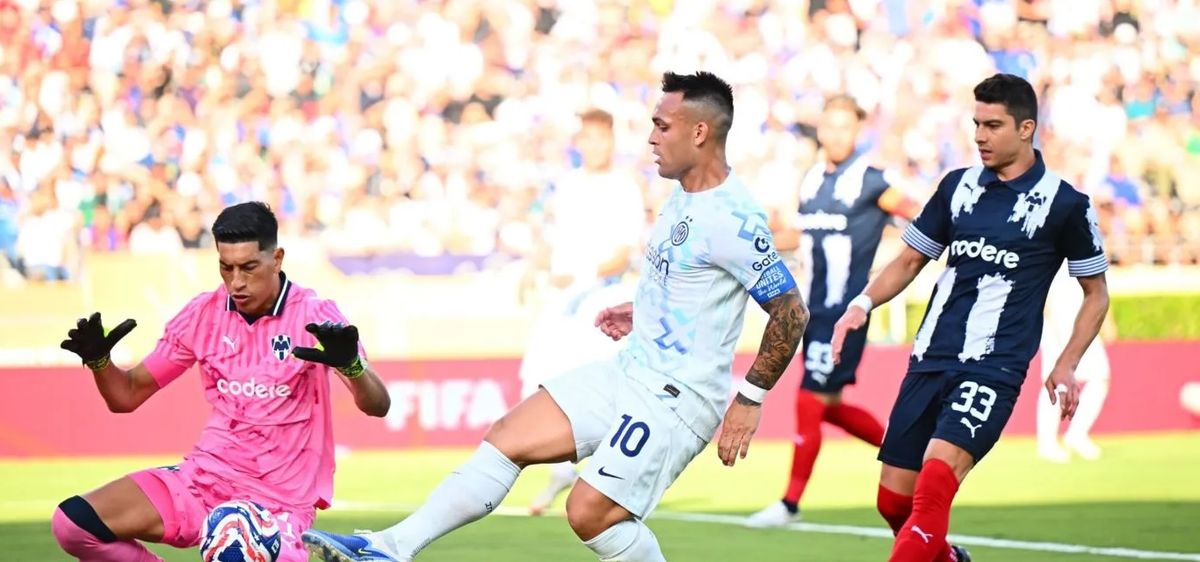 Lautaro empató el encuentro contra Monterrey.