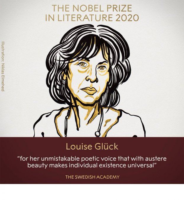 la estadounidense Louise Glück se quedó con el Premio Nobel de Literatura 2020.