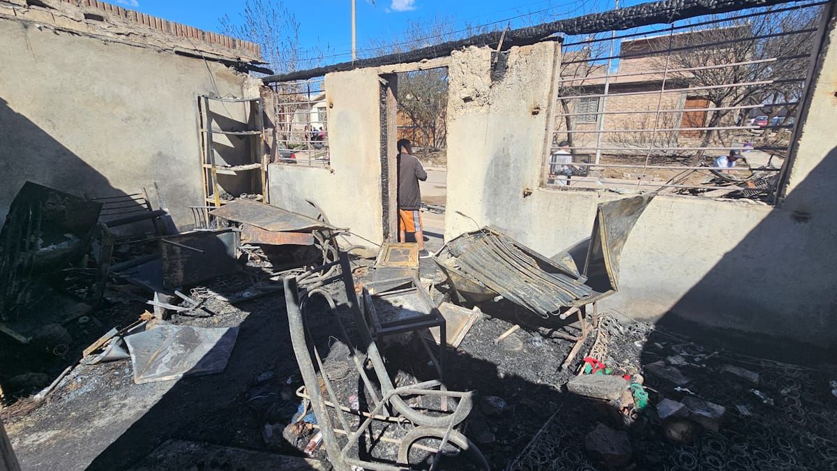 Destrucción total. Así quedaron al menos 4 viviendas de La Favorita. Destrucción total. Así quedaron al menos 4 viviendas de La Favorita.