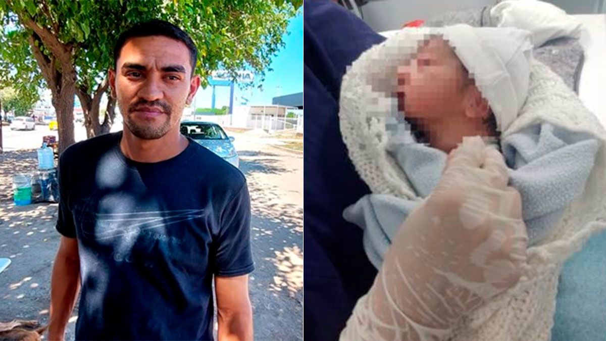 Un hombre salvó a una beba recién nacida que estaba en la calle.