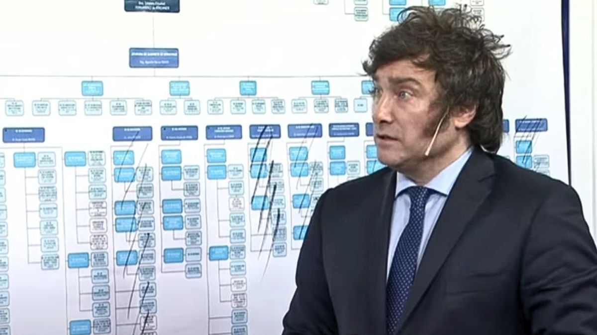 Javier Milei achicó varios organismos estatales para achicar el gasto público. Imagen ilustrativa.