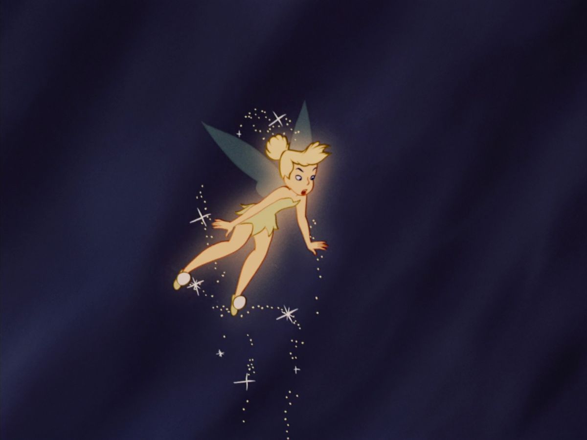 Campanita en la película original de Disney de 1953. Campanita en la película original de Disney de 1953.