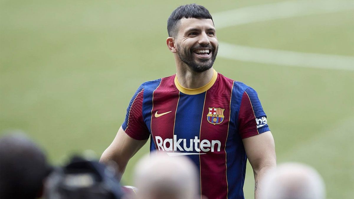 El Kun Agüero, de la tristeza a la felicidad en el Barcelona