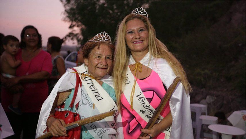 Fiesta de la Vendimia 2020: Mónica Cosimano y la bisabuela Nélida Miranda Félix, la reina y virreina de los Cerros