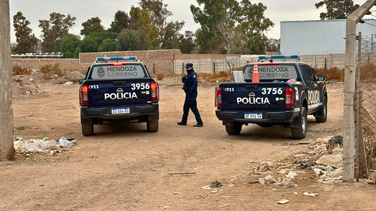 El lugar donde ocurrió el femicidio en Las Heras. Foto: Matías Pascualetti.