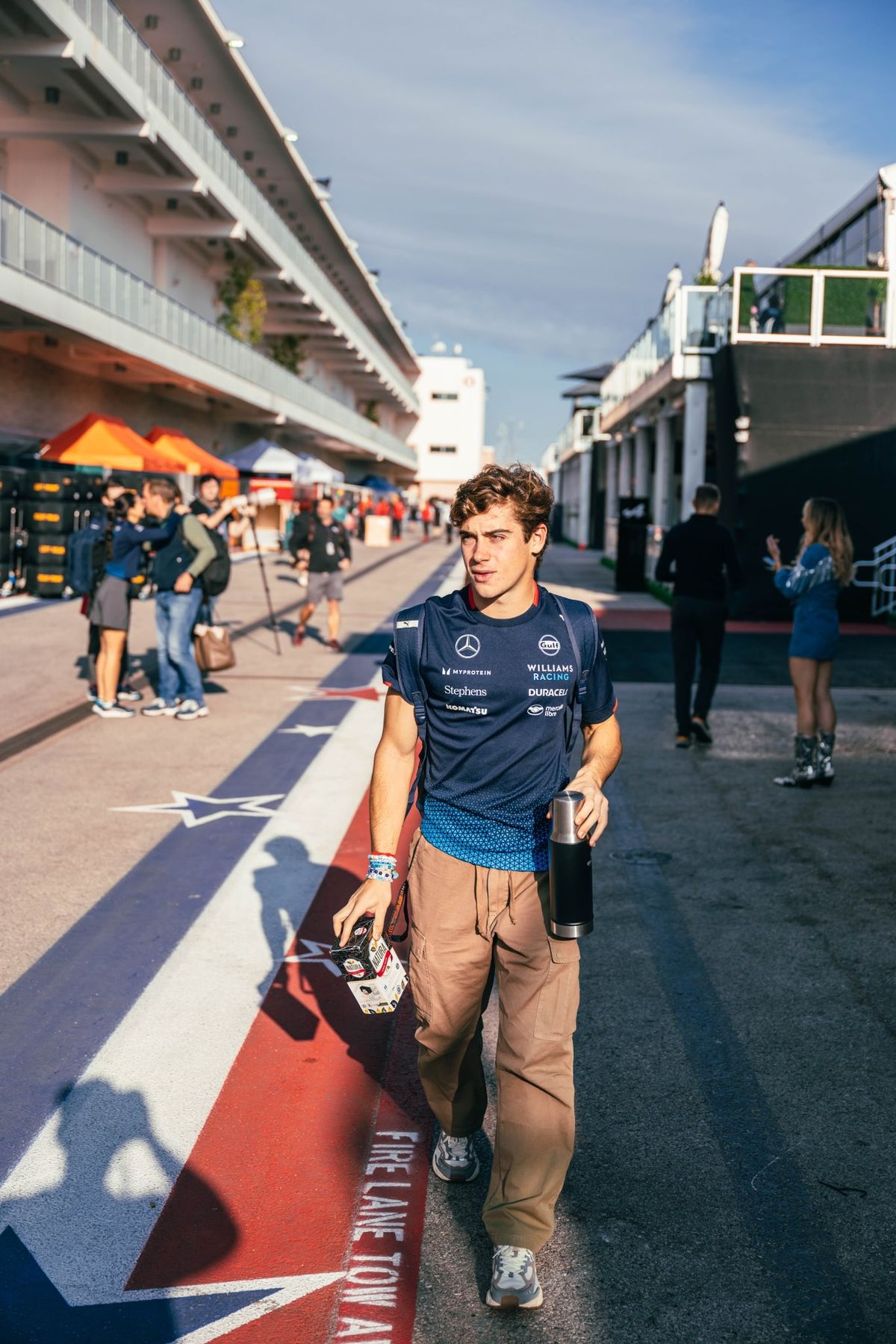 Franco Colapinto en Austin. Franco Colapinto en Austin.