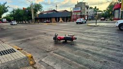 El policía circulaba en moto al momento del accidente. El policía circulaba en moto al momento del accidente.