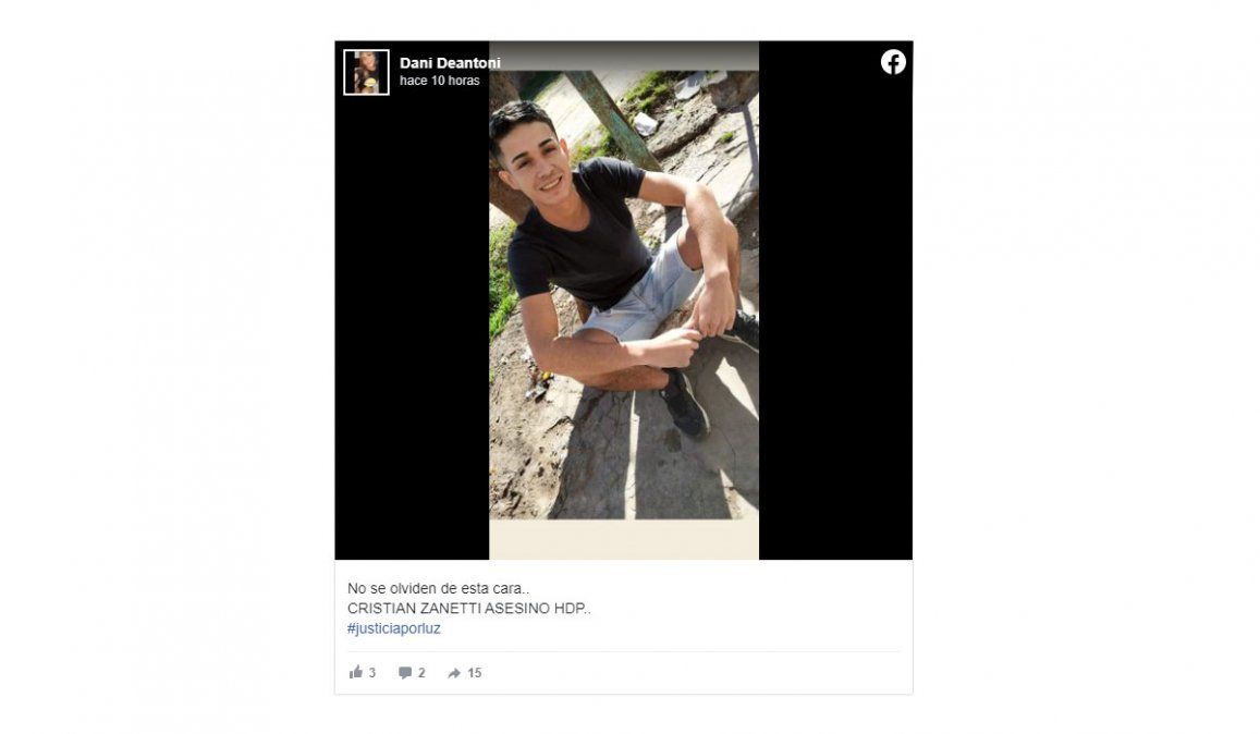 Luz Belén Marino fue hallada estrangulada. Por el femicidio detuvieron a Cristian Zanetti