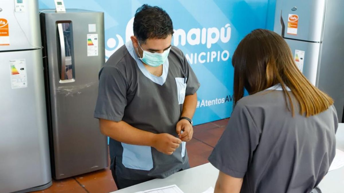 Toda la infraestructura a punto para la campaña contra el coronavirus en Maipú.