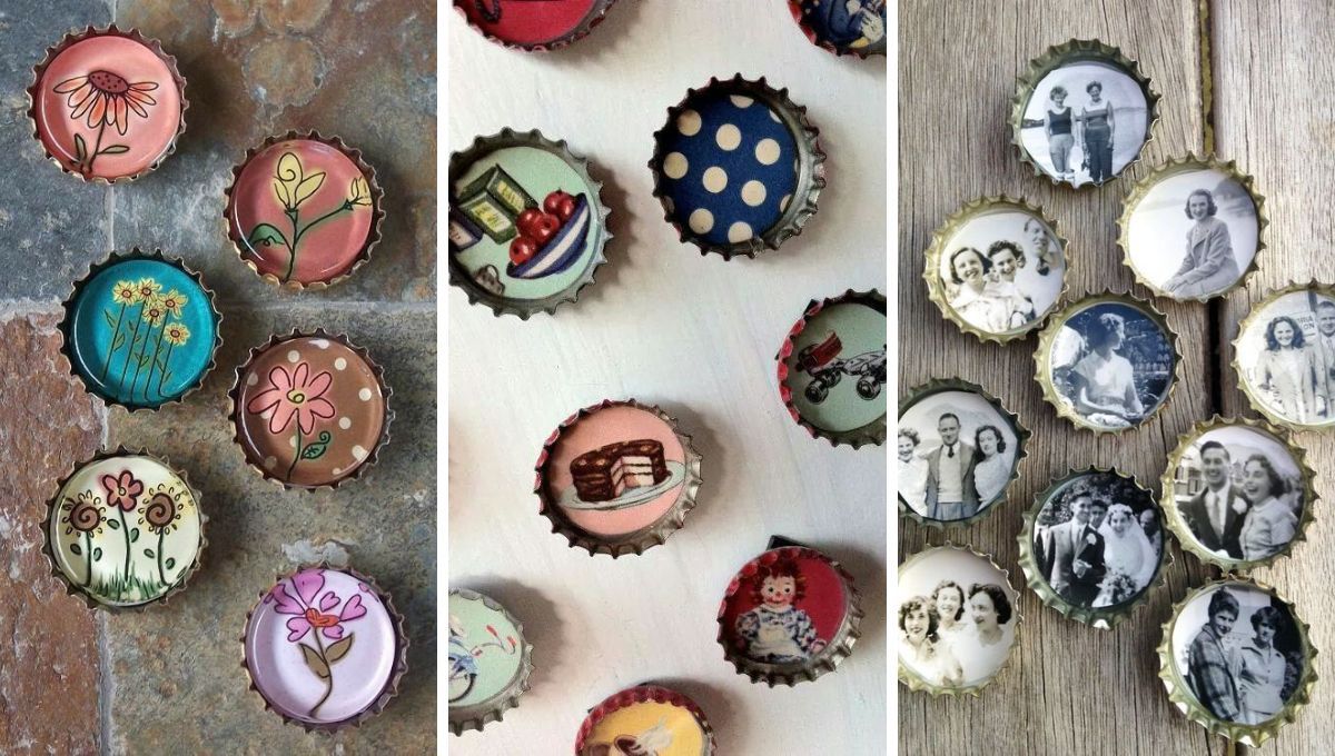 Reciclar tapas de cerveza. Reciclar tapas de cerveza.