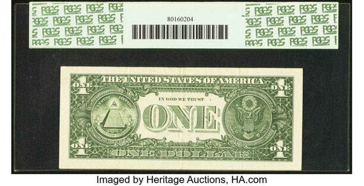 Este billete de 1 dólar adquiere un valor especial para la numismática. Foto: HA Este billete de 1 dólar adquiere un valor especial para la numismática. Foto: HA