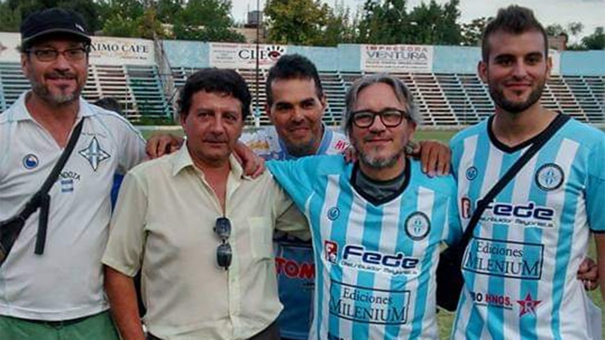 Marciano Cantero en la cancha de Argentino