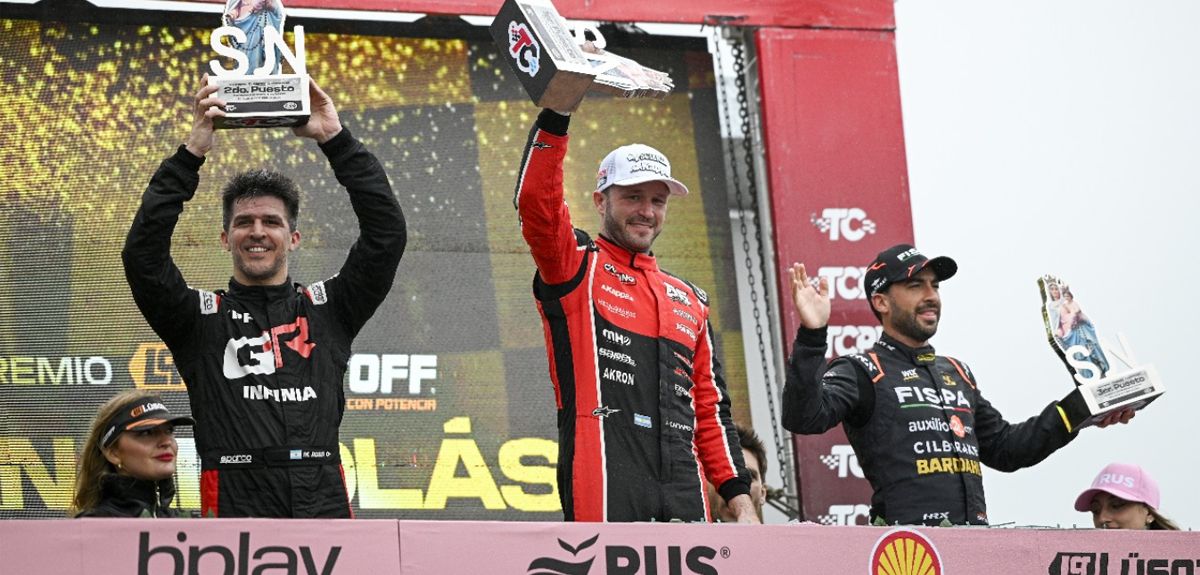 Santero subió al podio en San Nicolás.