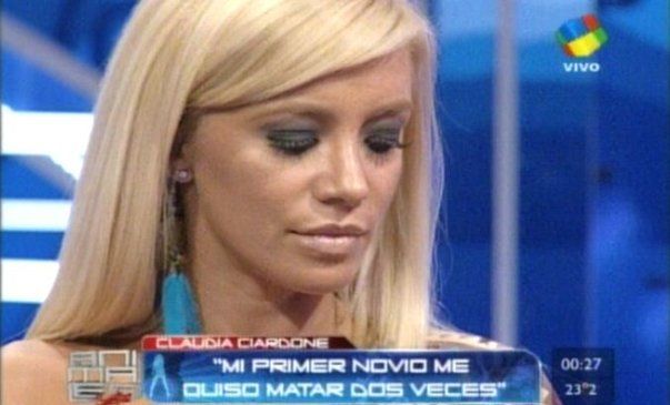 Claudia Ciardone: “Mi primer novio me quiso matar dos veces”