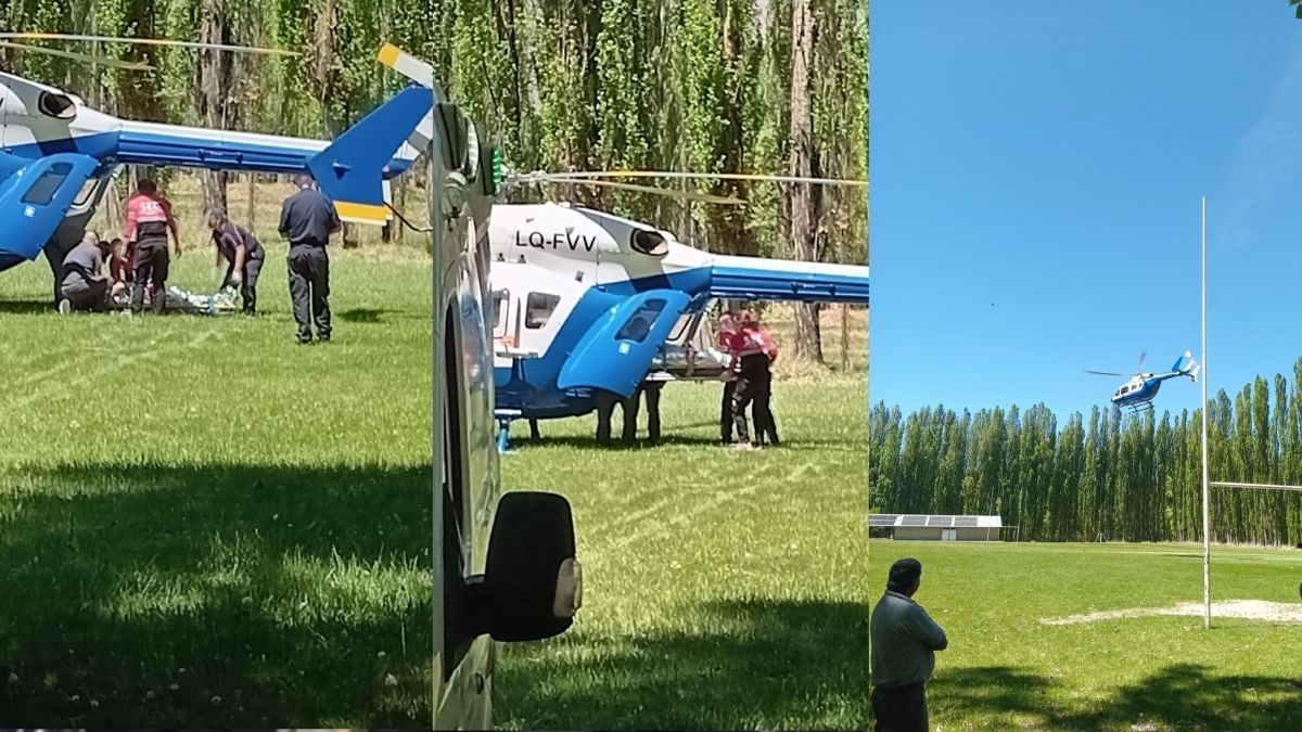 Tres extranjeros tuvieron un accidente en la Ruta 7 y llevaron a 2 en helicóptero al Hospital Central