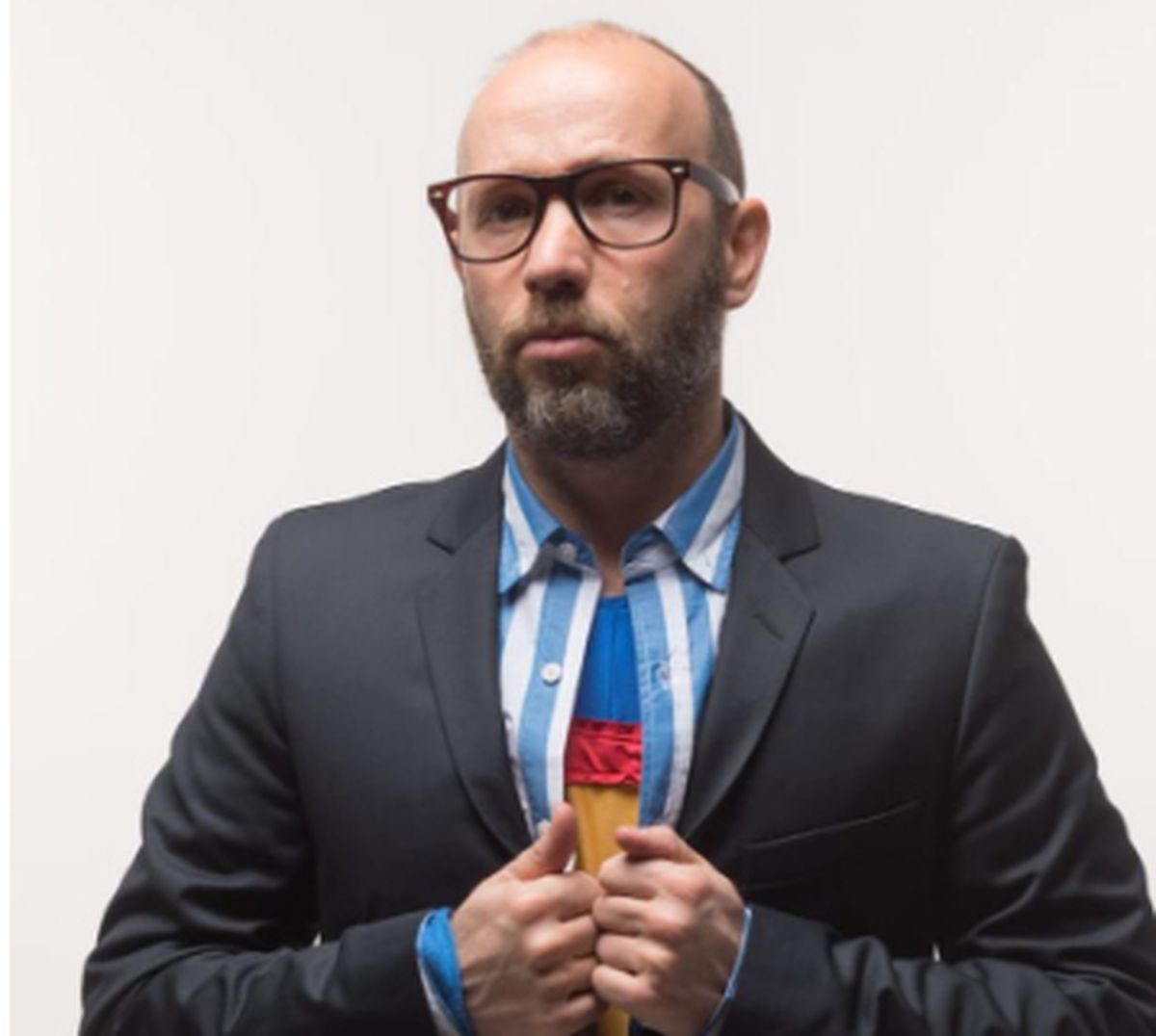 Rodrigo Casavalle, autor, intérprete y director del "Especial de Superman". Rodrigo Casavalle, autor, intérprete y director del "Especial de Superman".