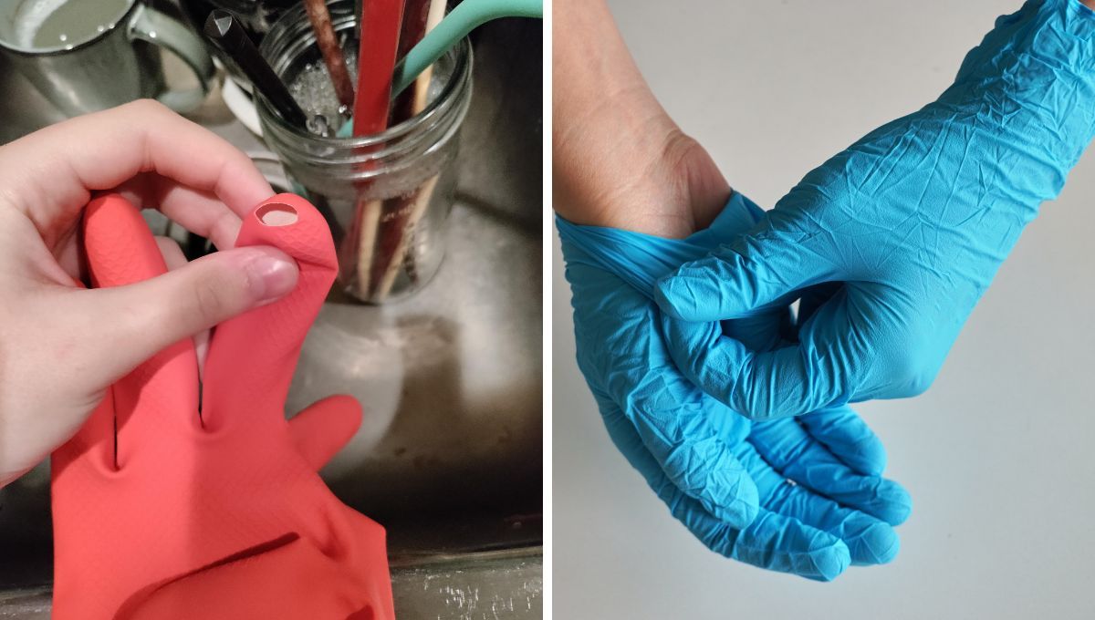 Guantes rotos. Guantes rotos.