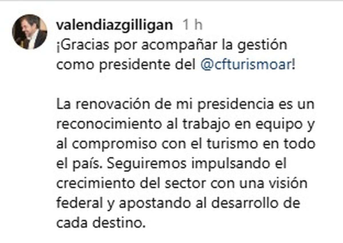 Gilligan agradeció el apoyo y prometió mantener una mirada federal sobre el desarrollo del turismo en Argentina. Gilligan agradeció el apoyo y prometió mantener una mirada federal sobre el desarrollo del turismo en Argentina.