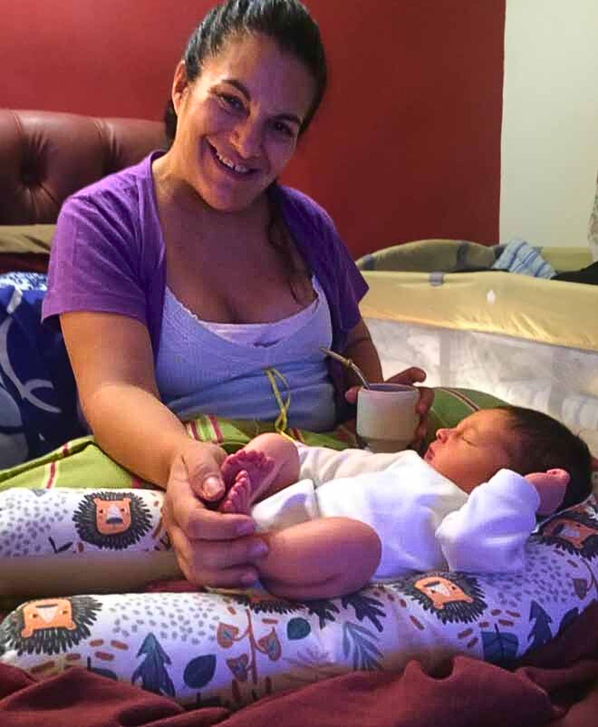 Myrian y su hijo Valentín. Myrian y su hijo Valentín.