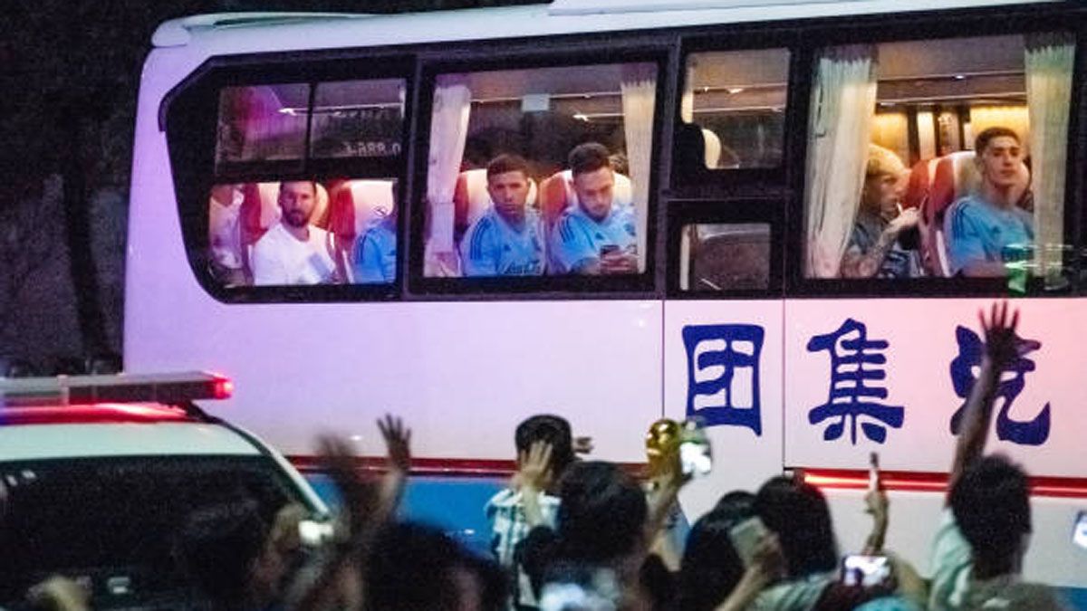 La Selección argentina está causando furor en China.