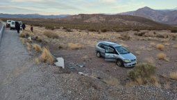 El accidente vial ocurrió en Uspallata. Foto: Gendarmería.