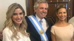Sofía Pacchi, Alberto Fernández y Fabiola Yañez.