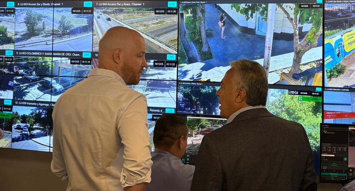 Luján de Cuyo inauguró un centro de monitoreo policial y Cornejo destacó la unificación de recursos