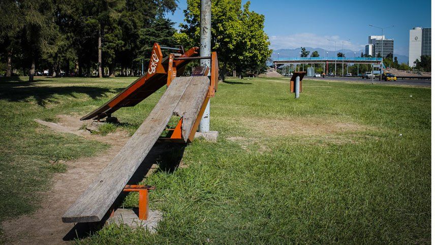 El parque del Acceso Este tendrá cuatro gimnasios