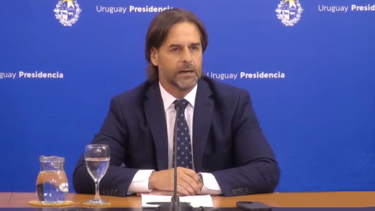 El presidente de Uruguay, Luis Lacalle Pou.