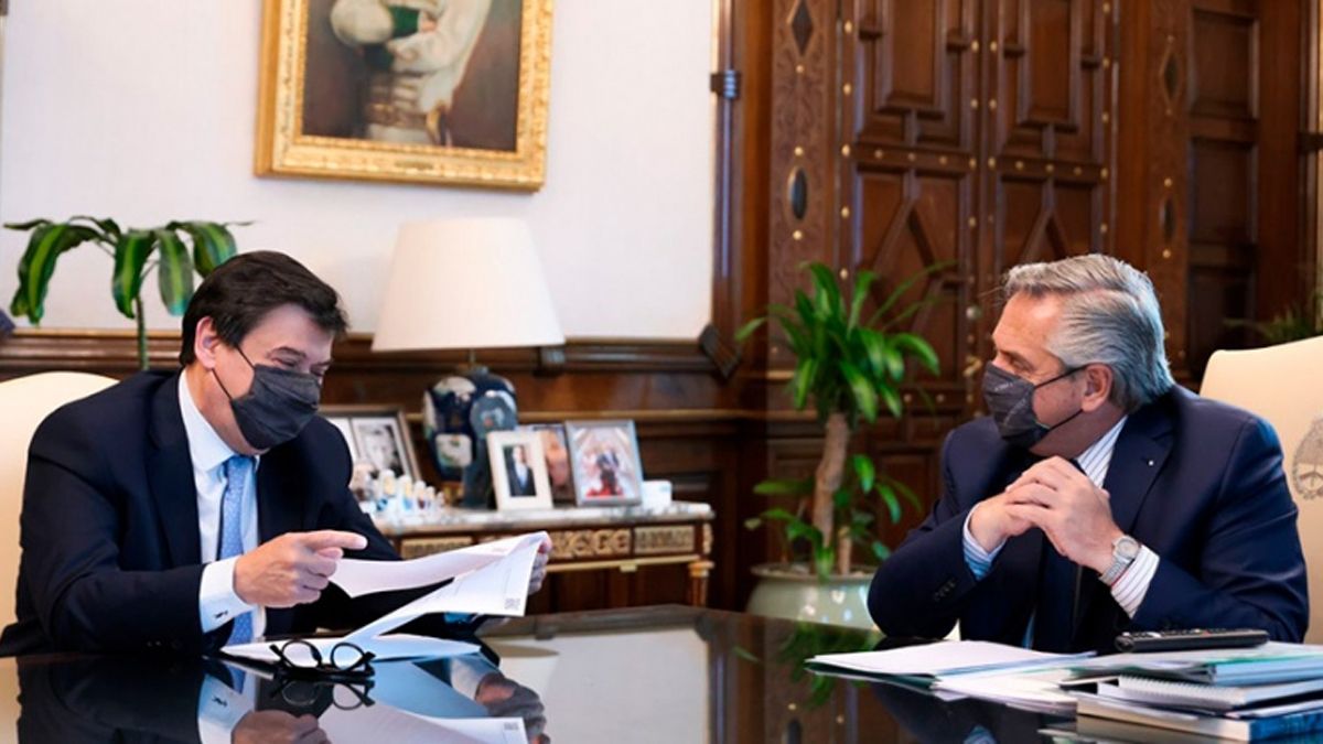 Claudio Moroni y Alberto Fernández.