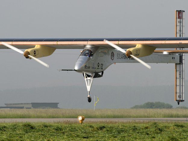El avión solar en vivo