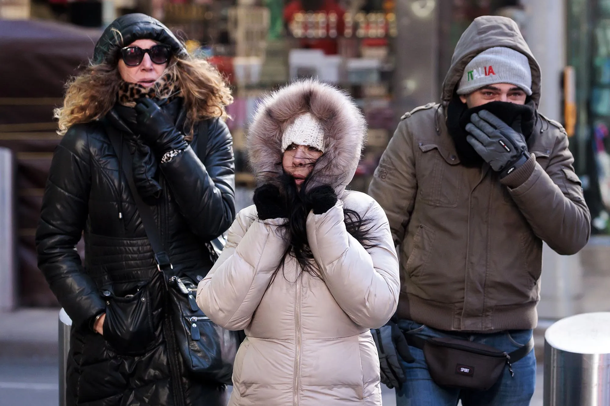 Nuebva York podría estar completamente helada este invierno.