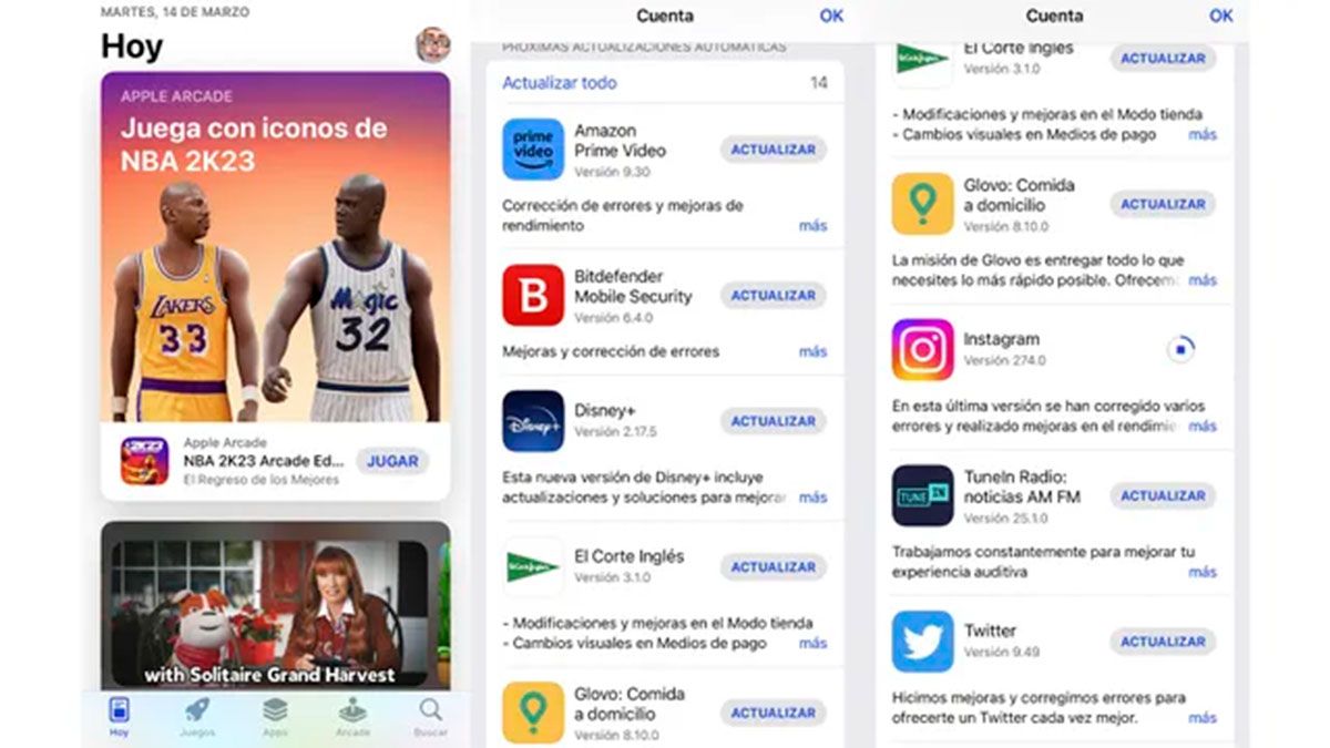 En un iPhone, hay que entrar en la tienda de aplicaciones del móvil, en la App Store.
