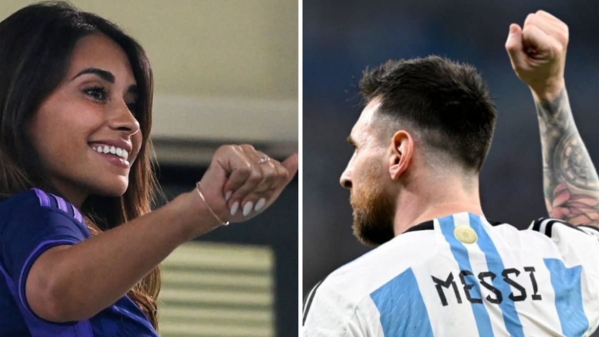Messi dedicó su gol a Antonela Roccuzzo y sus hijos