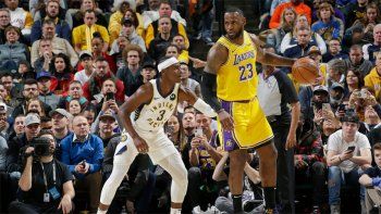 Indiana Pacers le cortó la racha de 14 triunfos consecutivos a Los Lakers