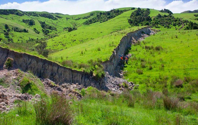 El terremoto de Nueva Zelanda creó un muro de 4,5 metros