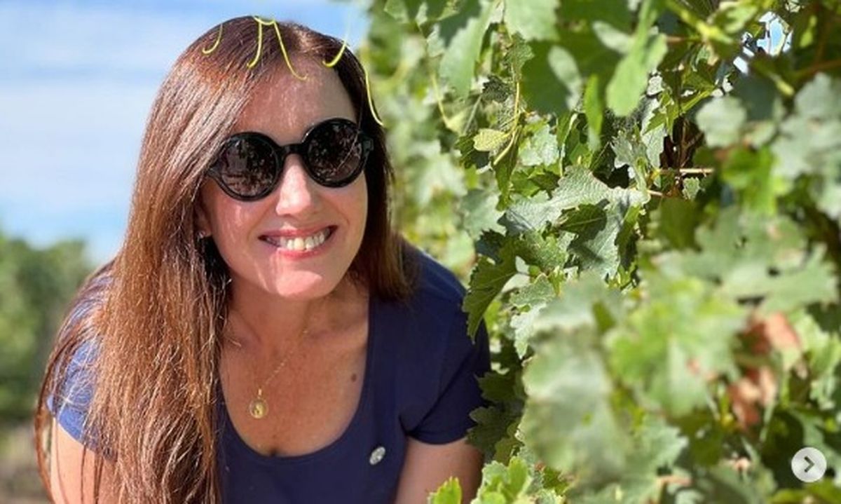 Victoria Villarruel durante su reciente visita a la premiada bodega Catena Zapata. Victoria Villarruel durante su reciente visita a la premiada bodega Catena Zapata.