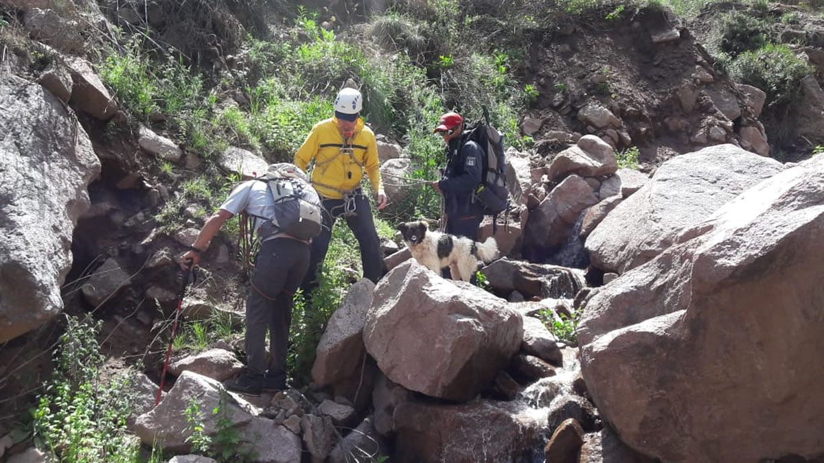 En noviembre del 2018 Walter Moreno estuvo tres días perdido en el cerro Ponderado, en Cacheuta, y fue sacado de allí por la Patrulla de Rescate de la Policía. La imagen corresponde al rescate del 14 de noviembre de 2018. En noviembre del 2018 Walter Moreno estuvo tres días perdido en el cerro Ponderado, en Cacheuta, y fue sacado de allí por la Patrulla de Rescate de la Policía. La imagen corresponde al rescate del 14 de noviembre de 2018.