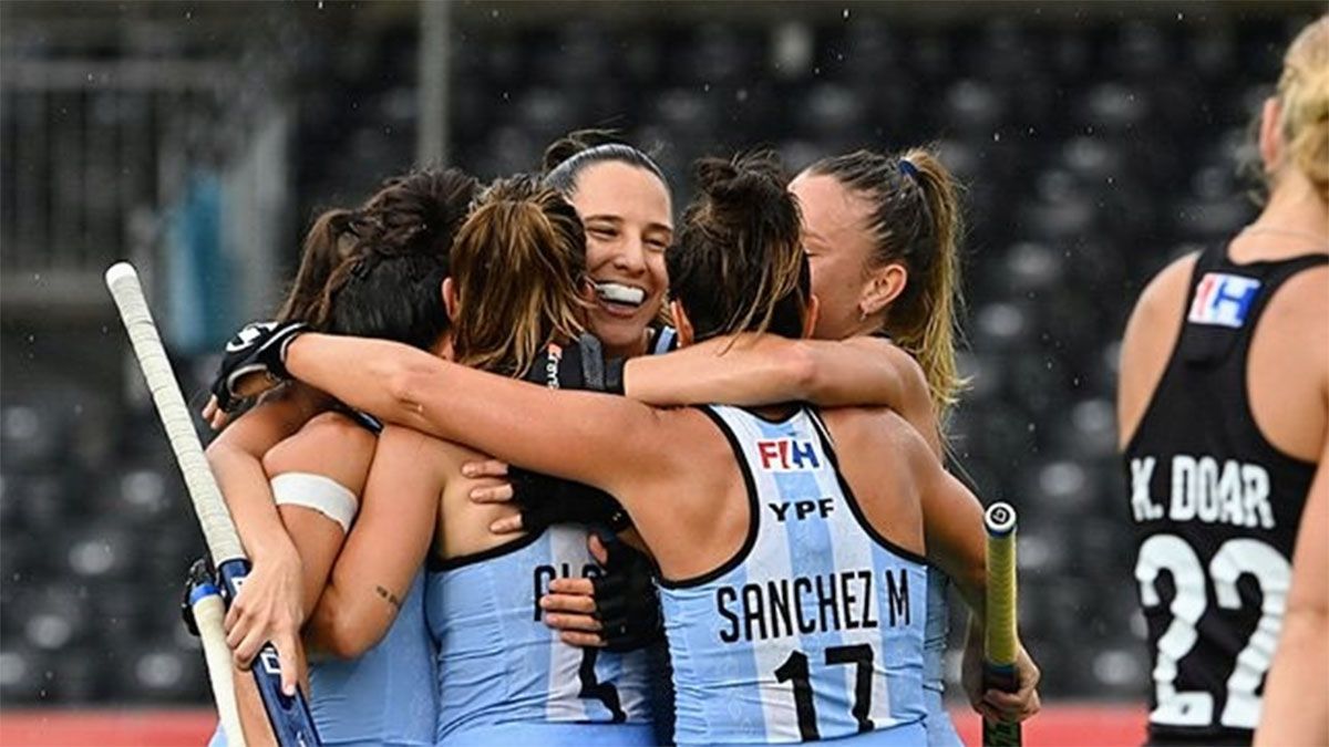 Las Leonas golearon a Nueva Zelanda.