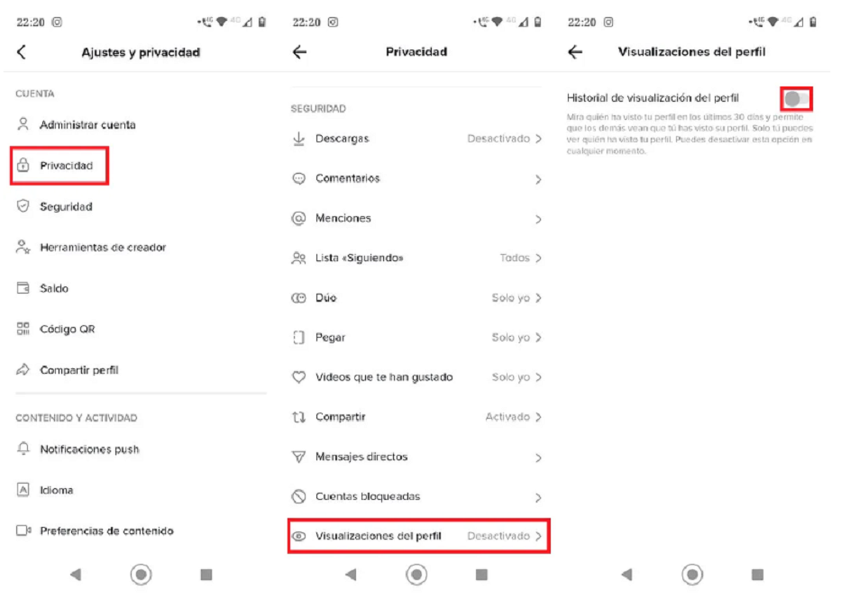 La app también te permite limitar el tipo de personas que vean los videos publicados, esconder la cuenta, decidir quién puede interactuar, entre otras.