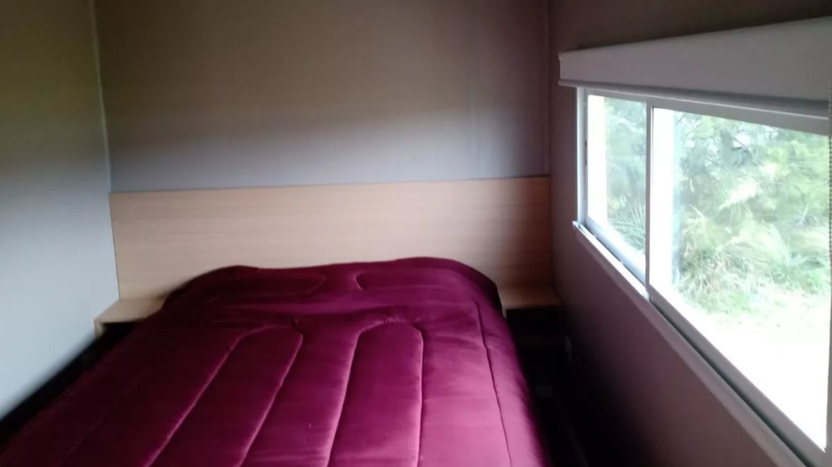 El dormitorio de la casa container. El dormitorio de la casa container.