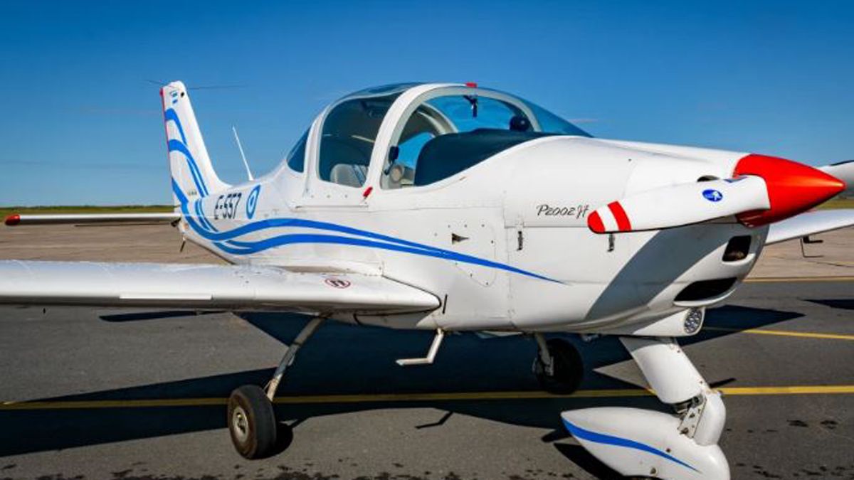 El avión Tecnam. El avión Tecnam.