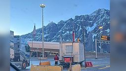 Así se veía este viernes la zona del Paso Cristo Redentor.