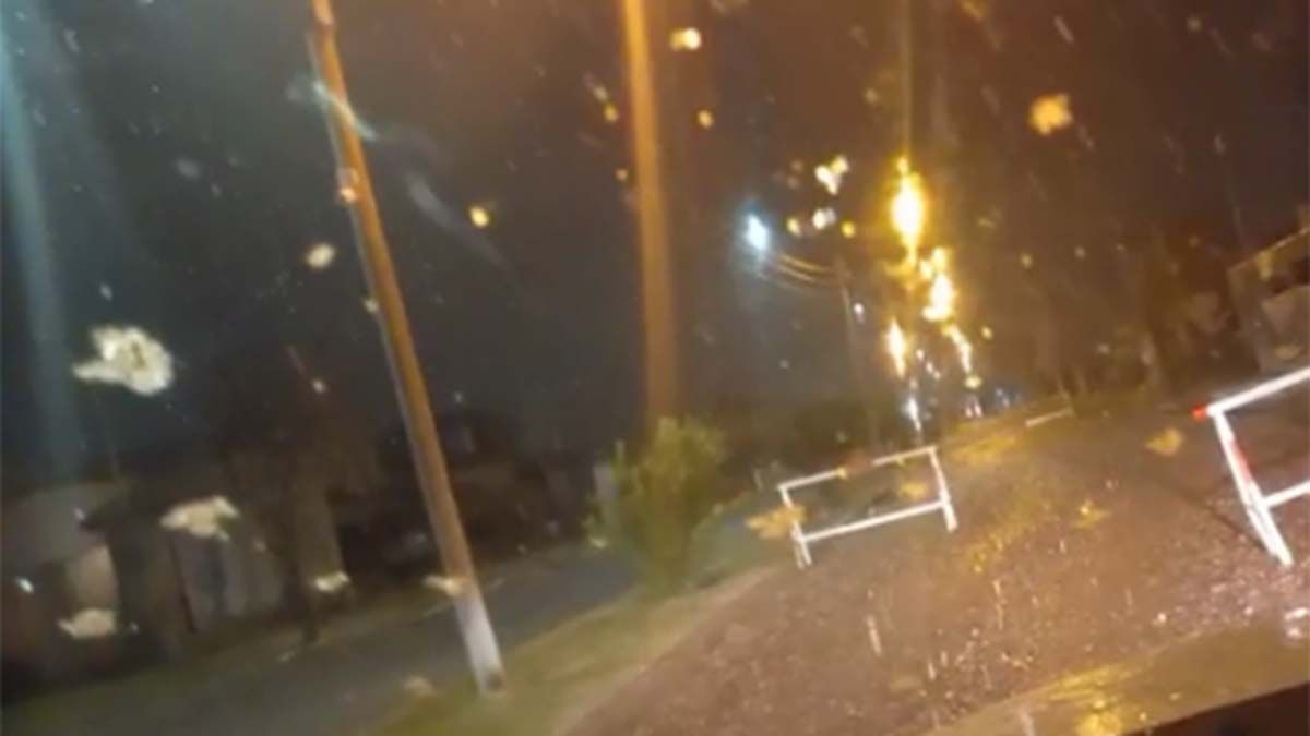 Videos: cayó nieve en algunos sectores del Gran Mendoza