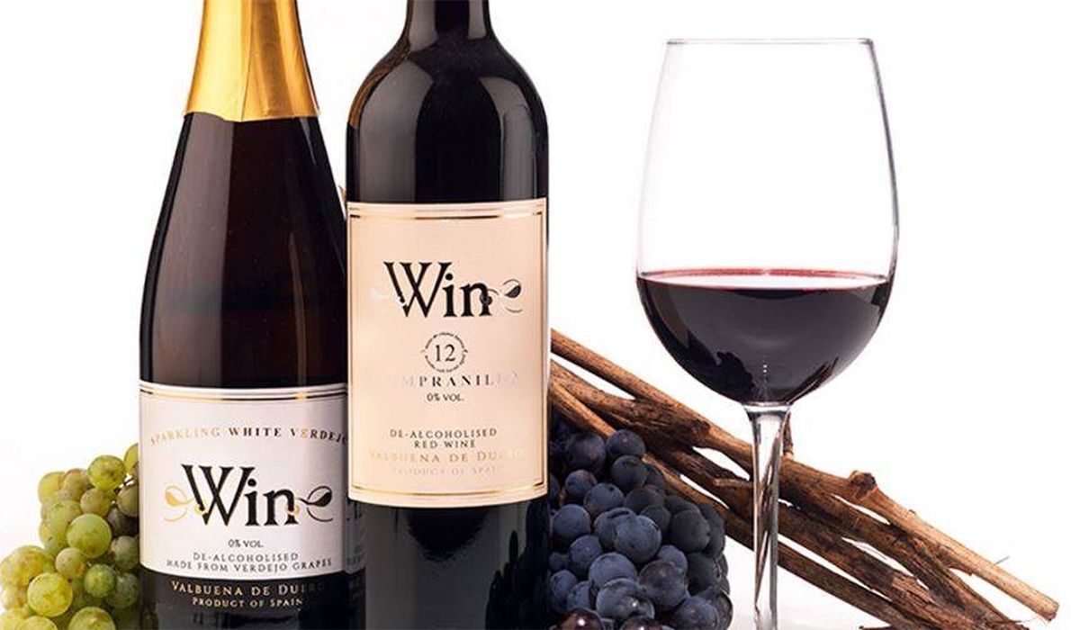 El vino sin alcohol de la bodega Win, de Valladolid, España. El vino sin alcohol de la bodega Win, de Valladolid, España.
