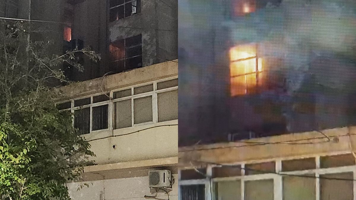 El incendio afectó el tercer piso de la Municipalidad de Guaymallén. El incendio afectó el tercer piso de la Municipalidad de Guaymallén.