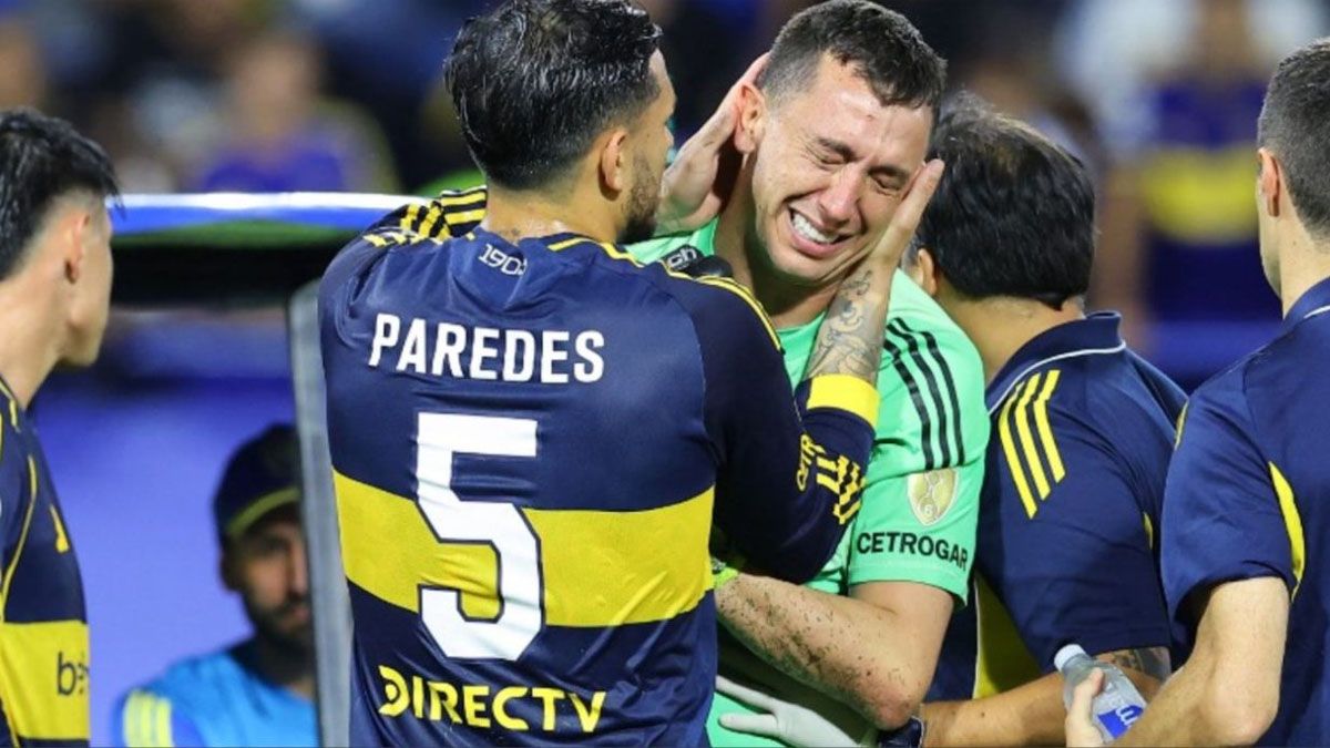 Gran preocupación en Boca: Marchesín se lesionó y salió llorando de la cancha